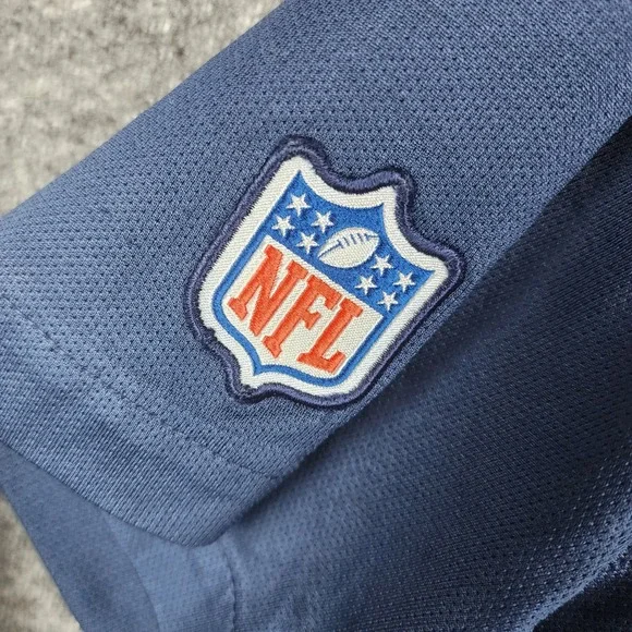 Nike Polo Shirt Mens XXL Navy Blue New England Patriots NFL Dri-FIT Short Sleeve - Picture 4 of 10